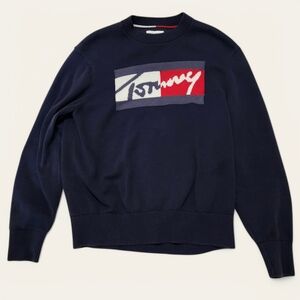 Tommy Hilfiger Men's Navy Knit Sweater – Size Medium